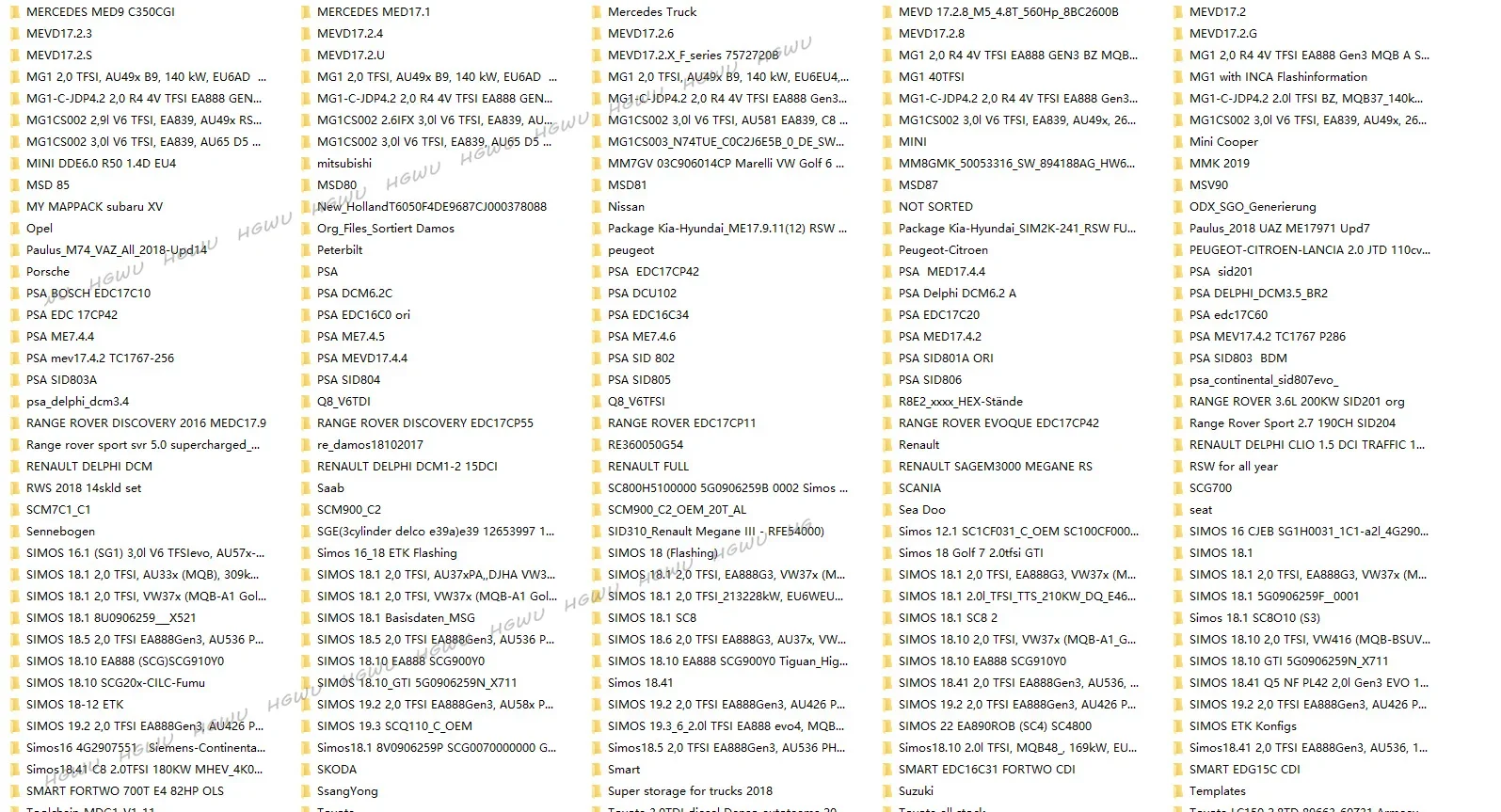 For ECU Progam Win ols Damos(more than 100GB) Origin Damos Car A2L ols KP hex MAPPACK Tuning Remapping MOD Files .BIN Files