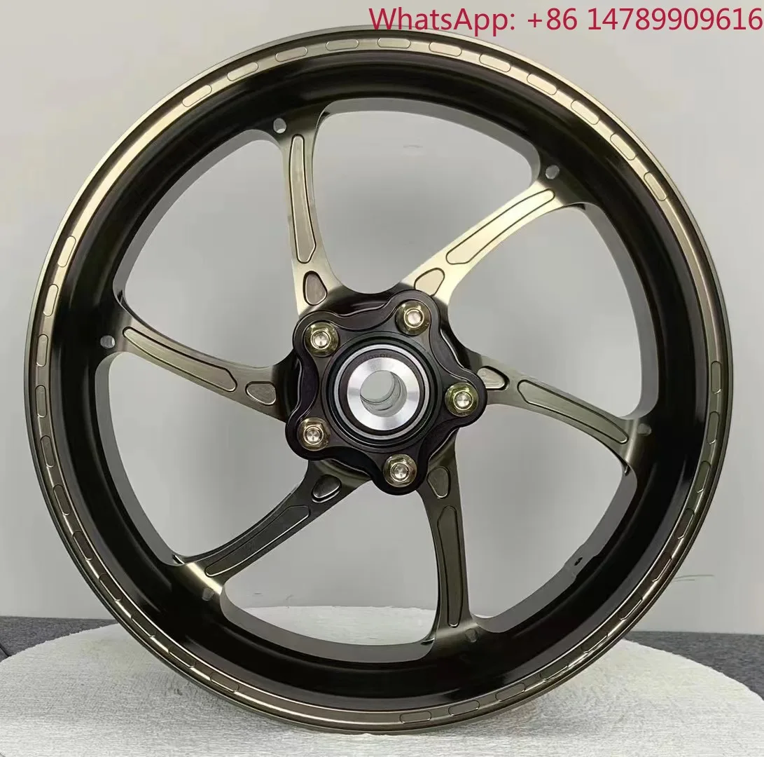 Forged Aluminum Alloy T6 6061 Wheels With Black Finish And Multi-Spoke Design Hub Wheel, Custom Modified Motorcycle Parts, CNC L