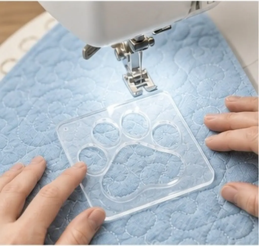 3Pcs Acrylic Quilting Ruler Templates Butterfly Pet Paw Bone Design Precise Patchwork Splicing Free Motion Sewing Machine