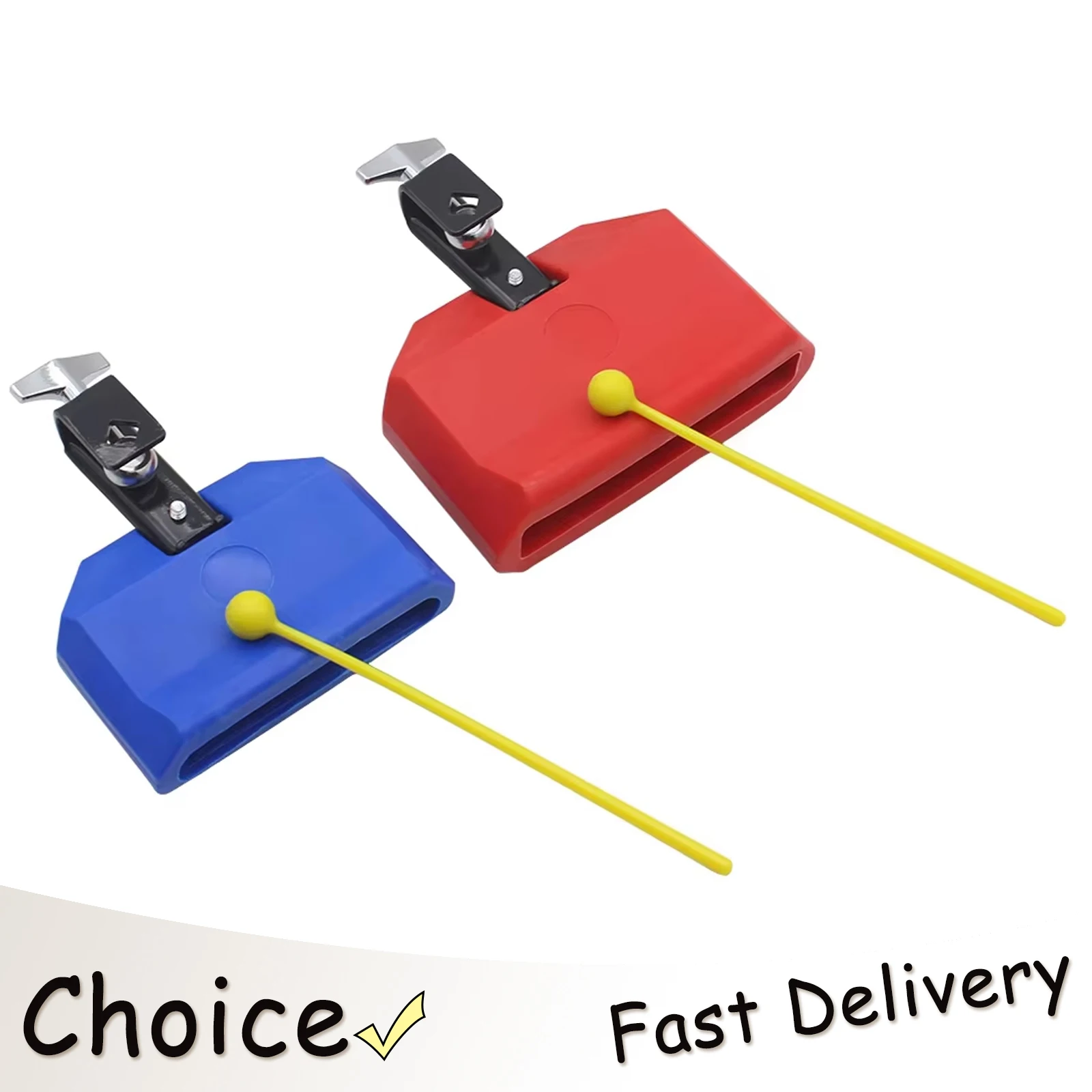 SLADE Cowbell Color Drum Cowbell Clapper Set Pitched Durable Treble Jazz Drum ABS Bell Percussion Drums Part Accessories