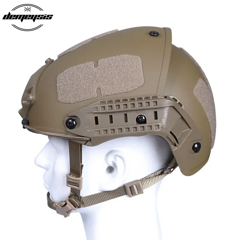 Tactical Helmet Combat Training Helmets Airsoft Gear Paintball Head Protector with Night Vision Mount