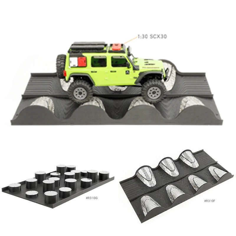 Simulated Cross-country Road Piles Cross-axis Plum Blossom Piles for 1/10 1/12 1/18 1/24 1/30 RC Crawler Car Traxxas DIY Parts