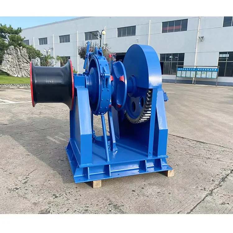 Cabrestante hidráulico de cabrestante de astillano de fábrica de equipos de cubierta de barco marino Cabrestante de remolque deslizante de 2 toneladas y 5 toneladas para barcos