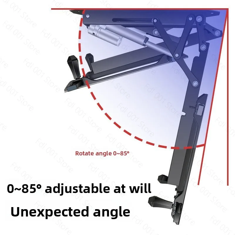 Electric Ceiling TV Mount with Remote Controller, Motorized Flip Down Pitched Roof Mount Fits 32 to 75 Inch Flat Screen