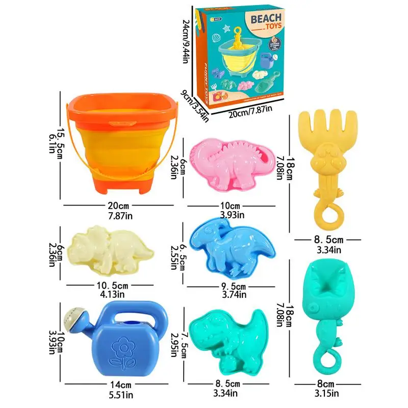 Beach Toys For Kids Children's Summer Play Sand Toys Set Bright Colors Play Sand Toy For Lake Beach Garden Swimming Pool