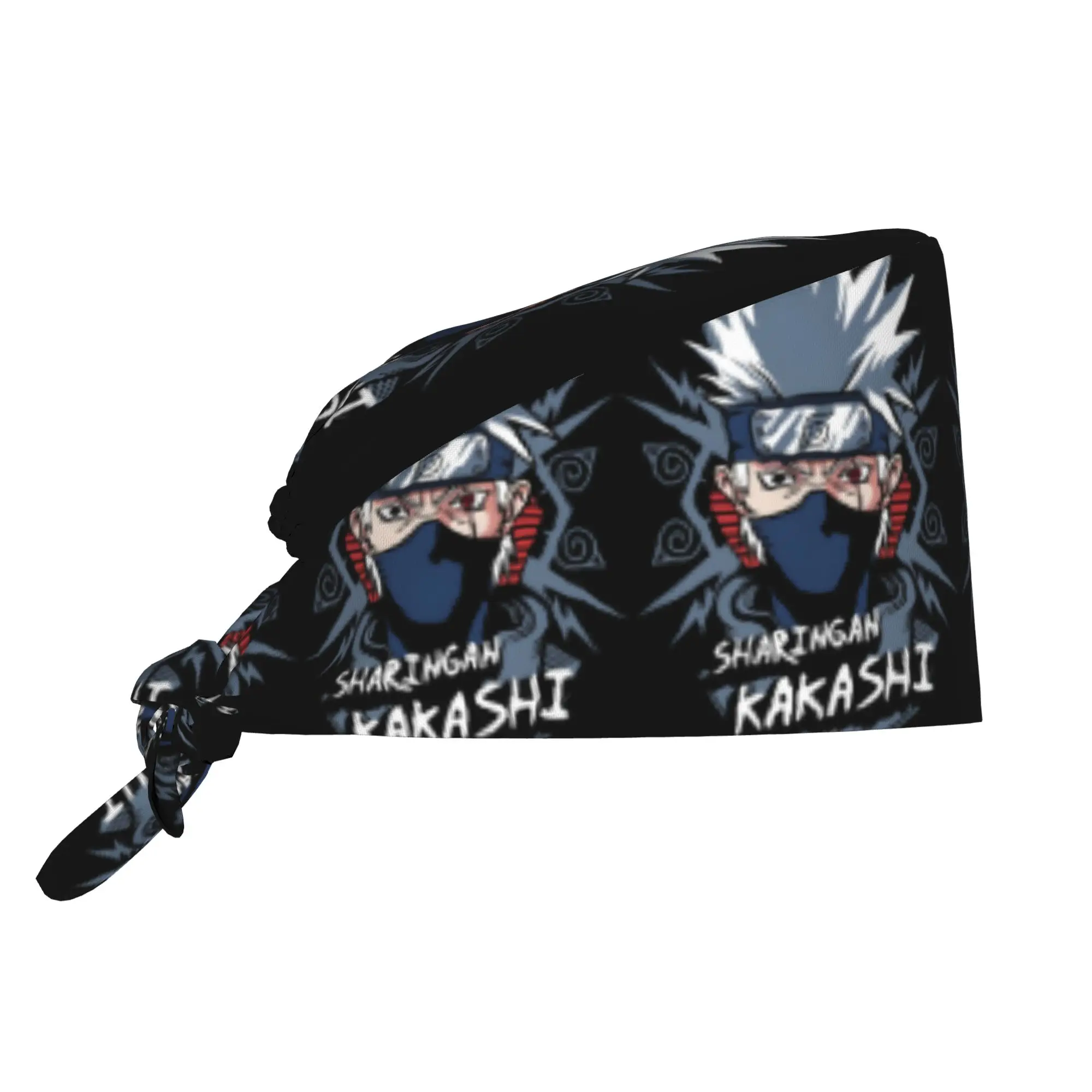 Custom K-Kakashies H-Hatakes Manga Breathable Scrub Hat Surgical Scrub Caps Nurse Medical Cap  Work Scrubs Hat Hospital Pharmacy