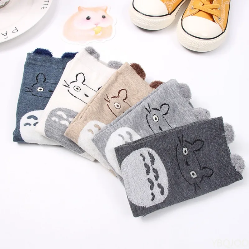 5 Pairs Cartoon Animal Casual and Comfortable Mid Tube Socks for Spring and Autumn Fashion New Cute Mid Tube Socks for Girls