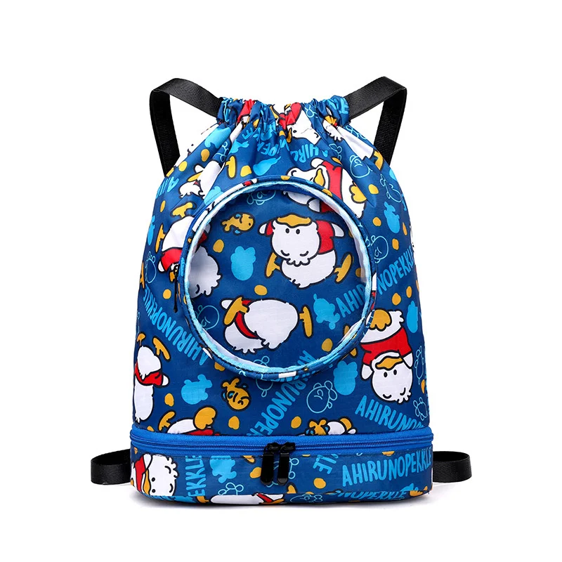 Child Kid Backpack Boys Girls Swimming Bag Backpack Waterproof Cute Print Sports Bag Pool Beach Camping Dry Wet Bags