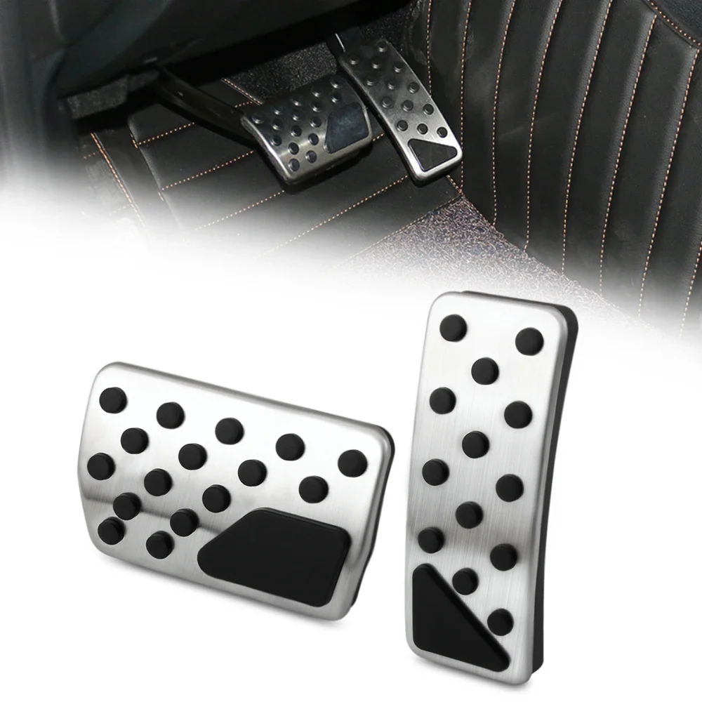 Stainless Steel AT Car Pedal Cover For Jeep Compass 2007-2015 Liberty Patriot For Dodge Journey JCUV Fiat Freemont Pedals Acc.