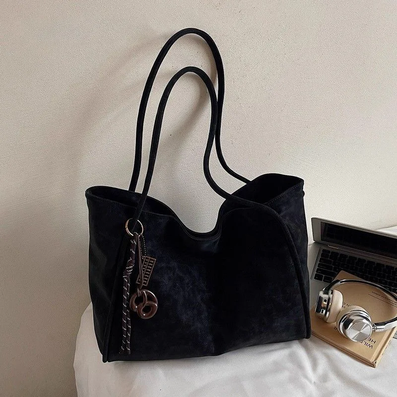 Suede Large Capacity Crossbody Bag for Women Shoulder Bags Fashionable Purse and Handbags Versatile Designer Bag Bolsas Feminina