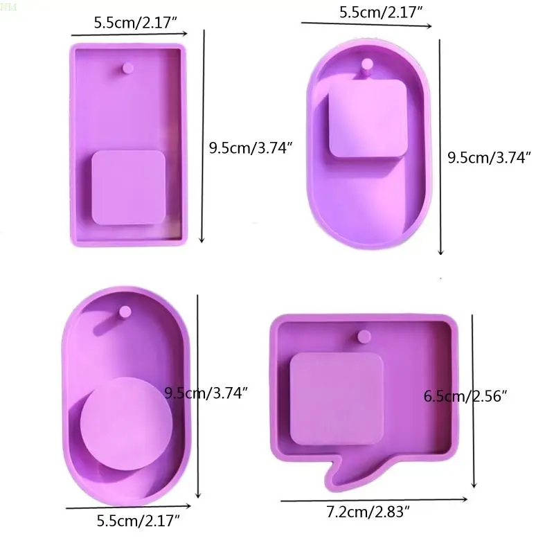 Nhựa Dính Khuôn Khuôn Khuôn Silicon Mặt Dây Chuyền Đúc Khuôn Trang Sức Khuôn Làm Thủ Công DIY Micro Phong Cảnh NM