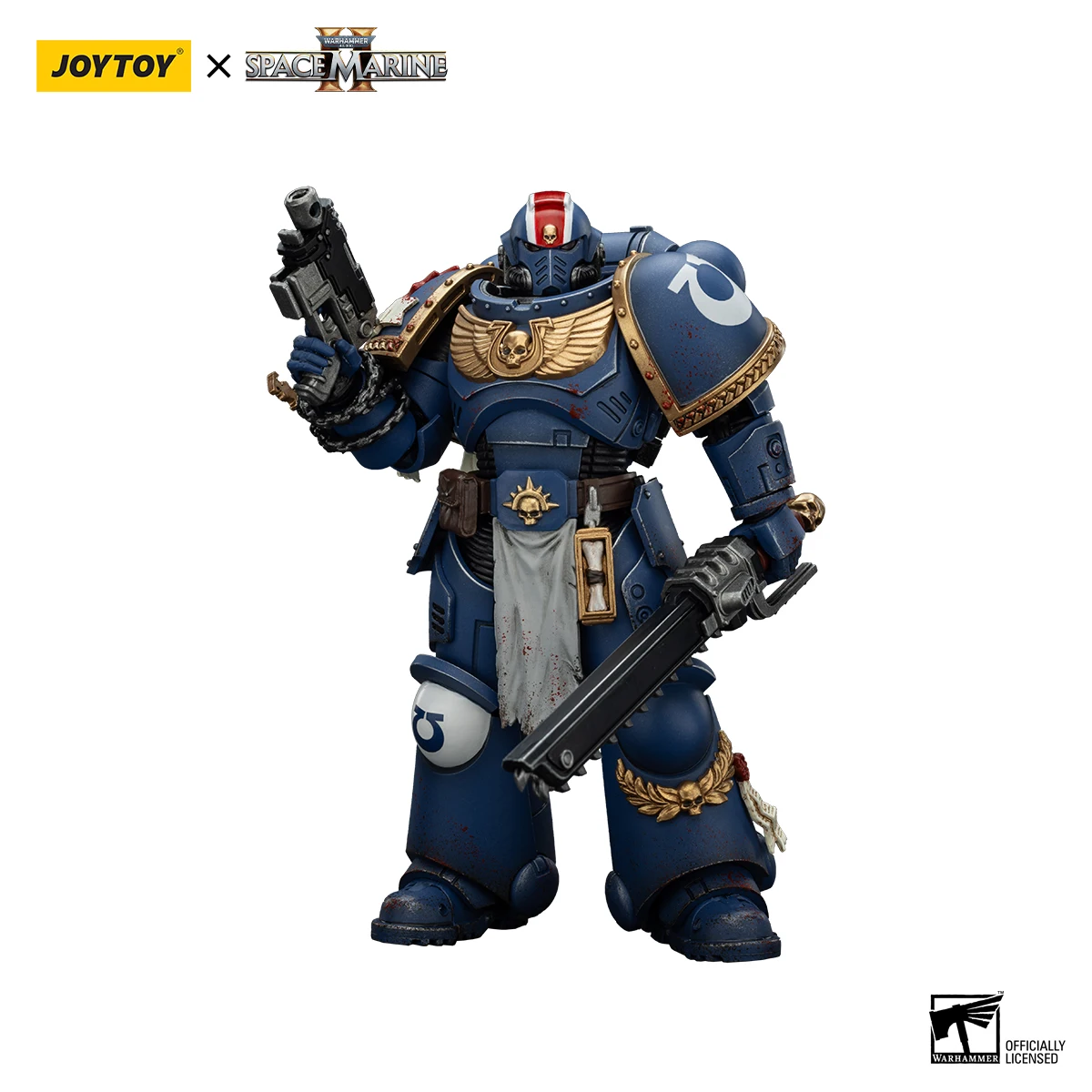 [متوفر] مجسم شخصية JOY TOY Warhammer 40K 1/18 Ultramarines Lieutenant Titus-Collectors Edition & Sergeant Gadriel & Chairon