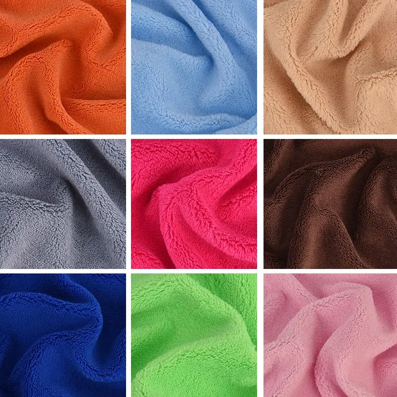 Single Sided Coral Fleece Fabric Sherpa Fleece for Slipper Surface Glove Lining Bed Sheet DIY Sewing Material By The Meter