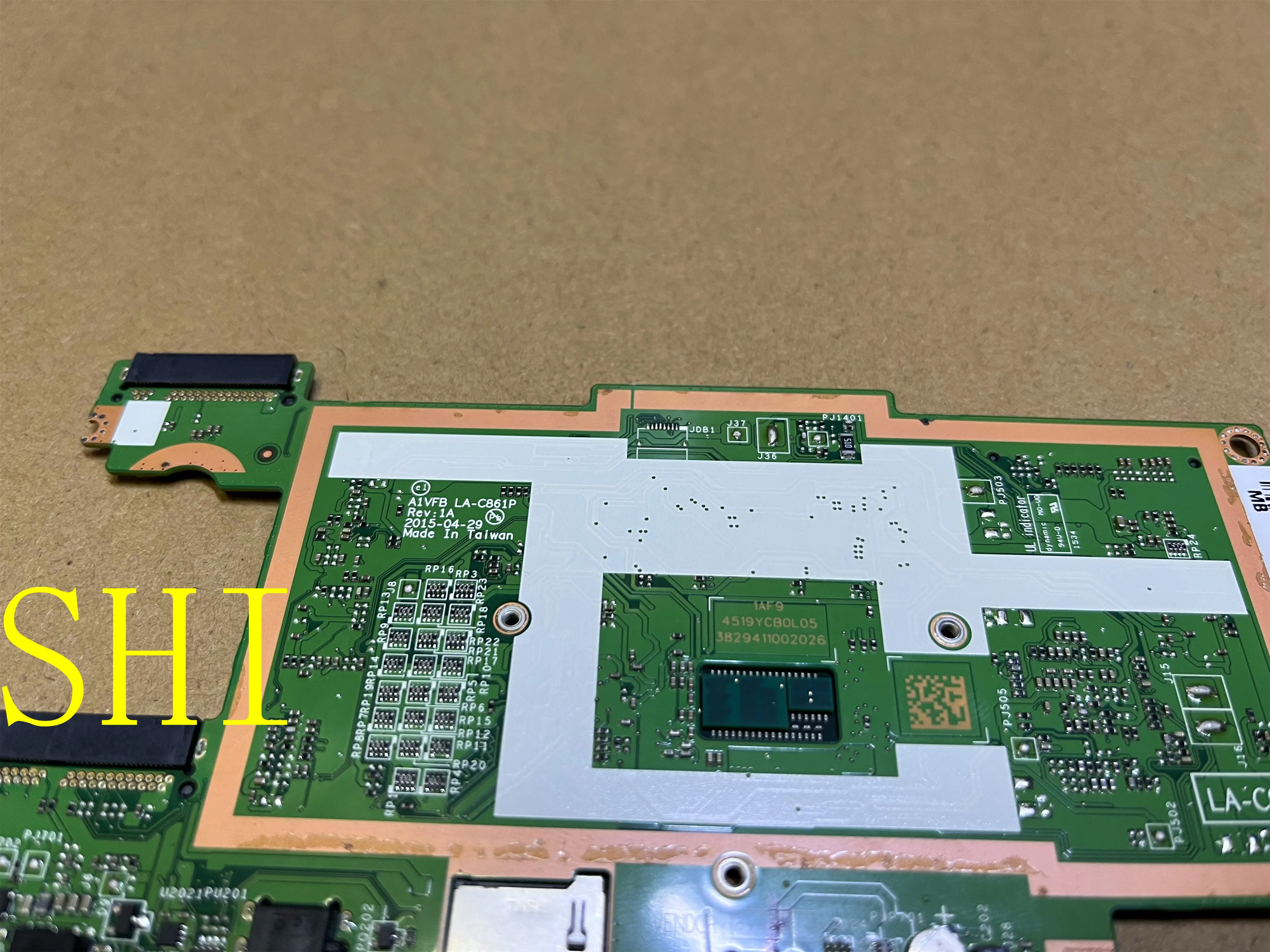 LA-C861P Used  Original For ACER Aspire SW5-173 laptop Motherboard A1VFB With 4G SR23C/M-5Y10C CPU100% Testing  free shipping