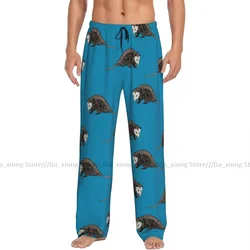 Ropa de dormir para hombre, pantalones sueltos, pijamas salvajes, lindos, Possum, pantalones largos de salón, ropa informal para el hogar