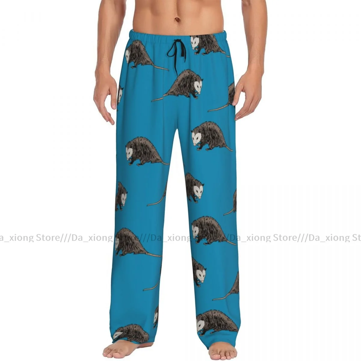 Men's Sleepwear Loose Sleep Pants Pajamas Wild Cute Possum Long Lounge Bottoms Casual Homewear