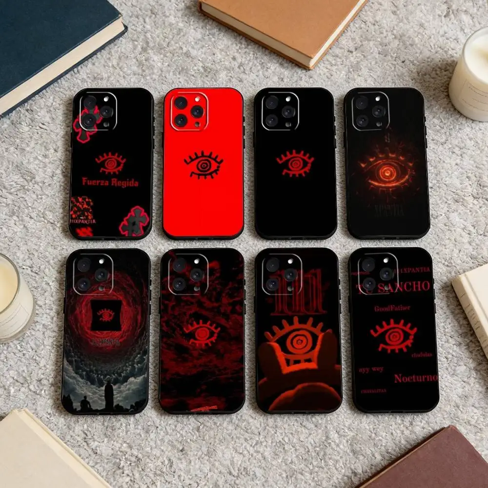 

111xpantia F-Fuerza Regida Phone Case For iPhone 17 16 15 14 13 12 Max Plus Silicone Black Cover