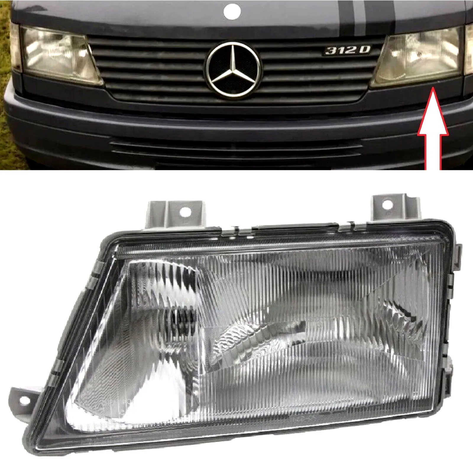 Faro anteriore per Benz SPRINTER W901 1995 1996 1997 1998 1999 2000 2001 2002 2003