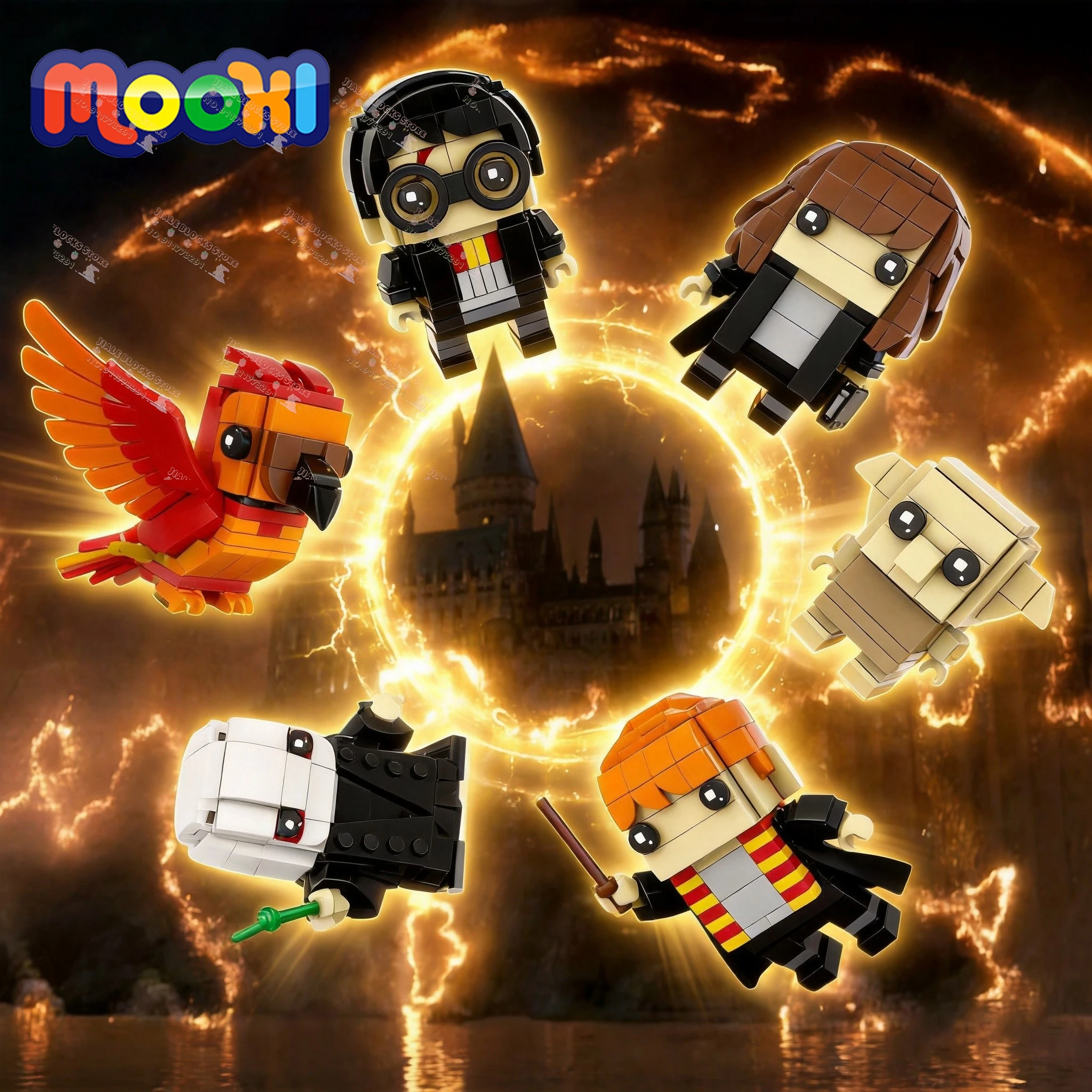 送料無料 1203ピース 中国製 組み立てブロック MOC ゼロの小歯獣 高