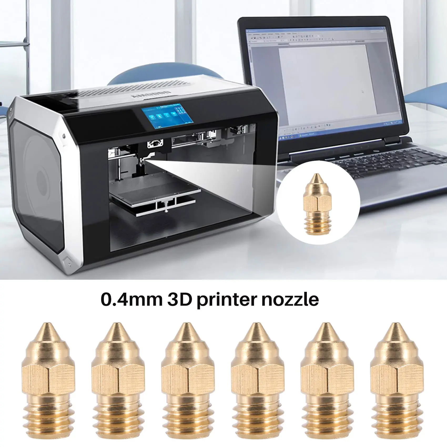 

Durable-CR-6 SE 0,4 мм сопла Hotend для деталей 3D-принтера серии CREALITY CR-10 V2 CR-6 SE Ender-3 Ender-5, CR-6 SE 0,4 мм