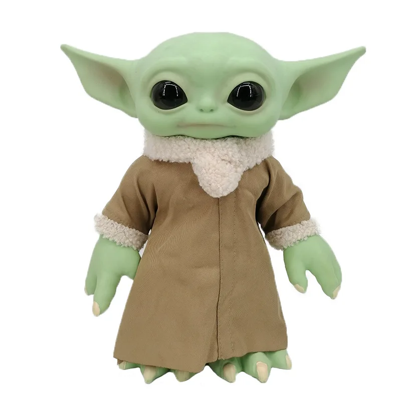 27cm Star-Wars Mandalorian Master Baby Yoda Action Figure Cute Toy Decoration Characters Ornament Collectible Gift - view 5