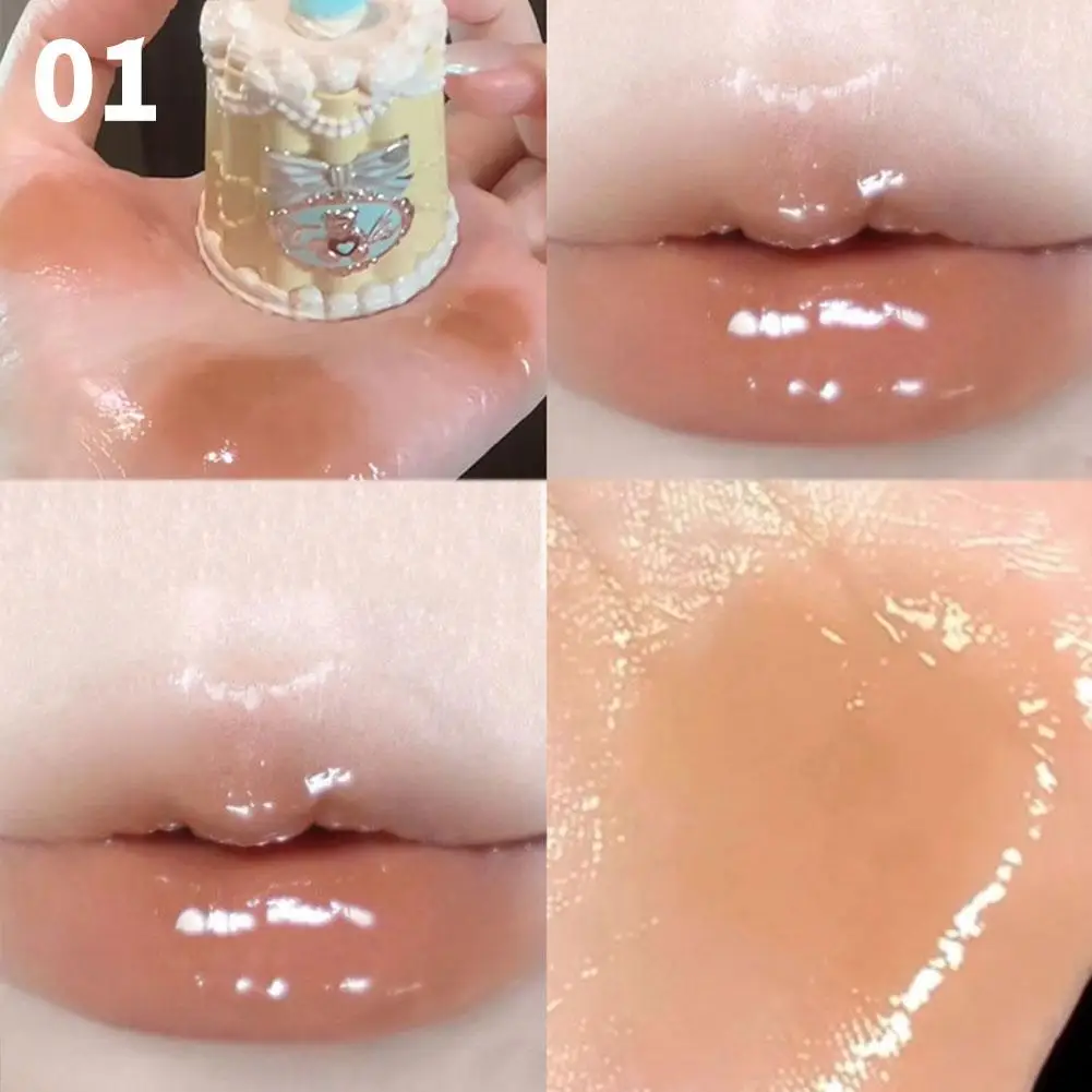 Flower Knows Shell Pearl Lip Essence Honey Light Makeup Lipstick Vitamin Lip Gloss Lip Plumper Moisturizing Balms Glowy Finish