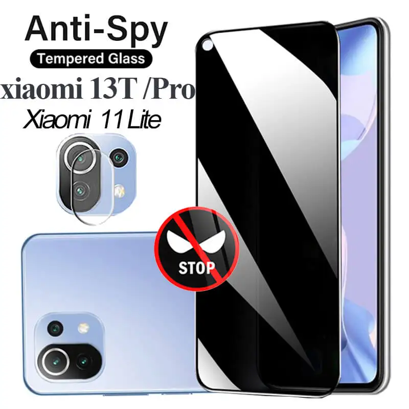 

antiespia Anti Spy Glass for Xiaomi 11 Lite 5G NE Privacy Screen Protector xiaomi 13t pro anti glare glasses mi11 lite