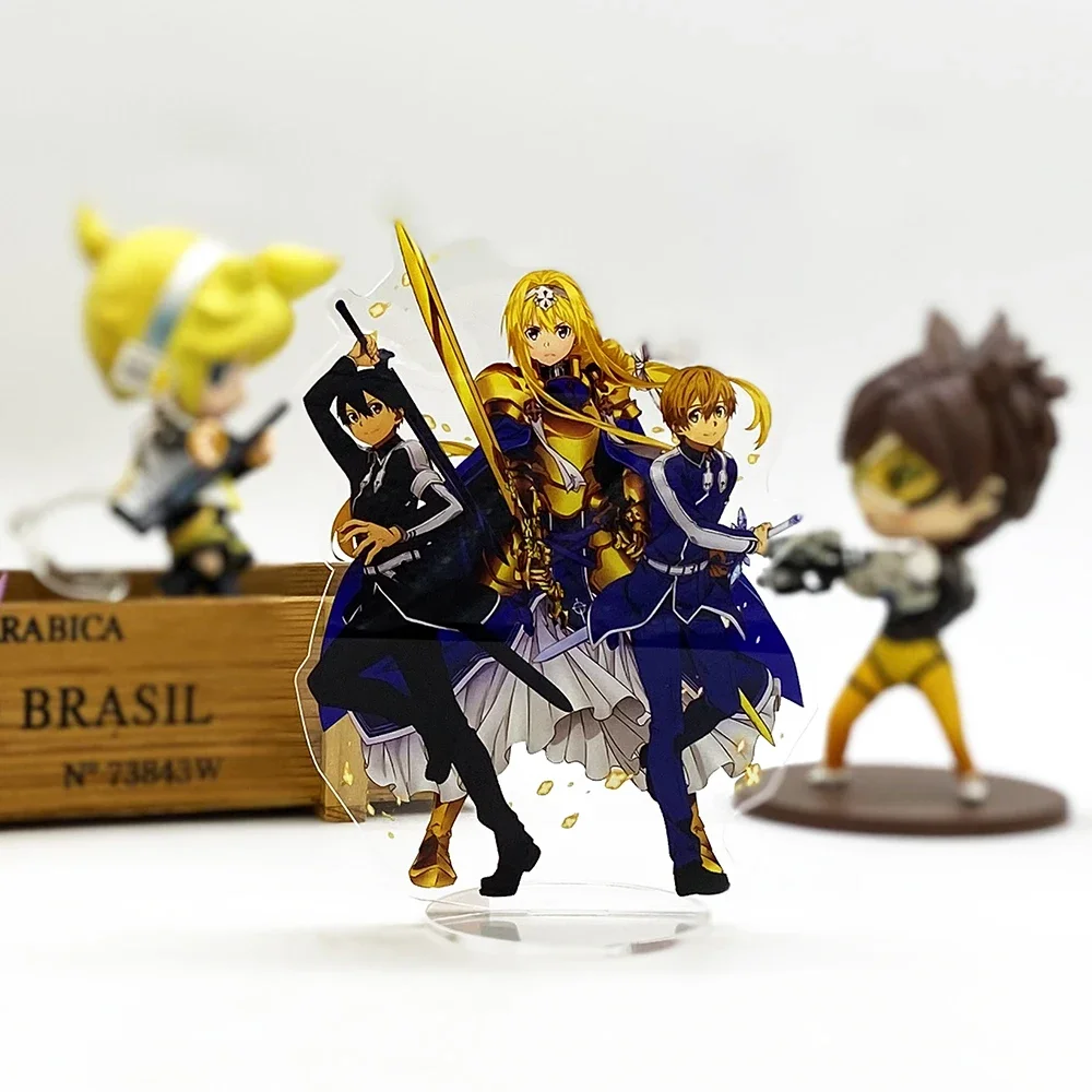 SAO  Alicization Kirito Eugeo Alice  anime acrylic standee figurines desk decoration cake topper