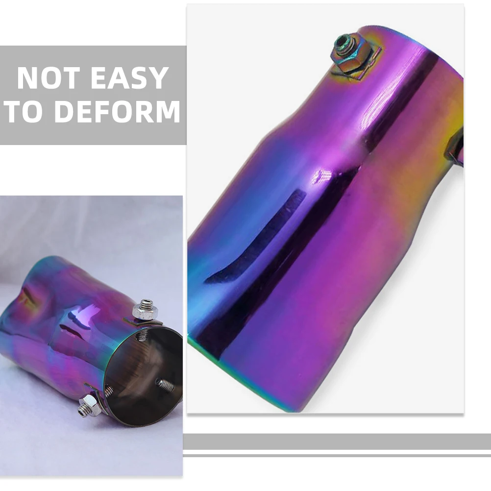 

Heart Shaped Single Outlet Stainless Steel Exhaust Tip Colorful Coated Car Muffler Tail Pipe For Men Durable Rust Resistant