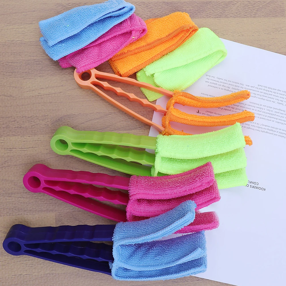 

1 set Microfiber Cleaning Brush For Vents Keyboards Blinds Louver Dust Collector Groove Gaps Duster Flexible Handle