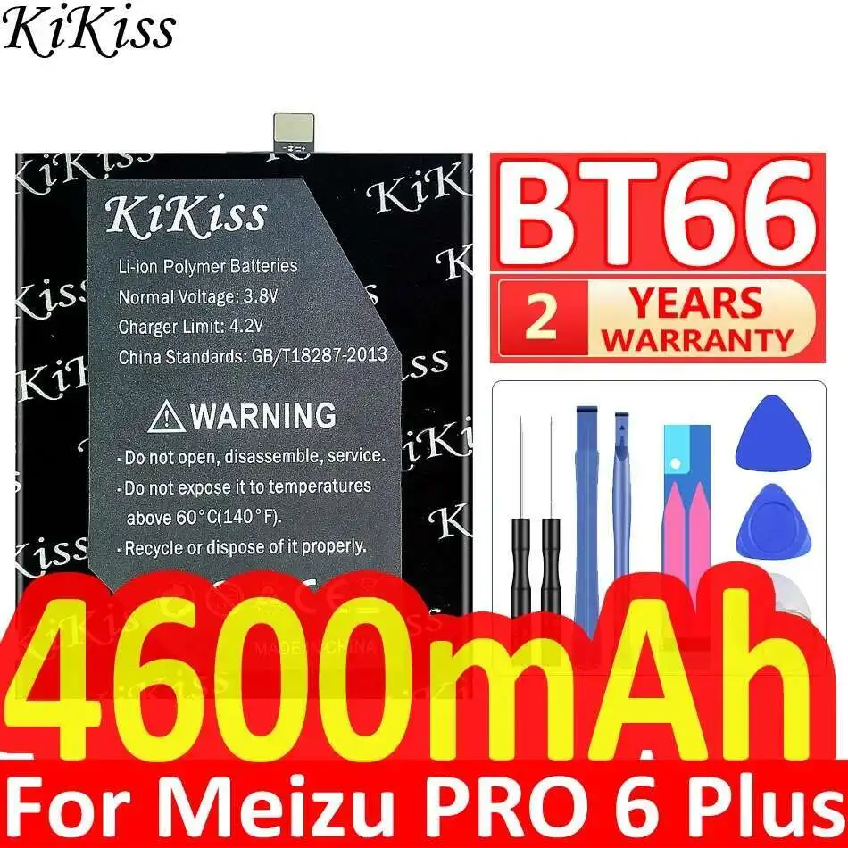 

4600Mah Fast Charging Mobile Phone Battery For Meizu Meizy Pro 6 Plus M686 M686G M686Q BT66