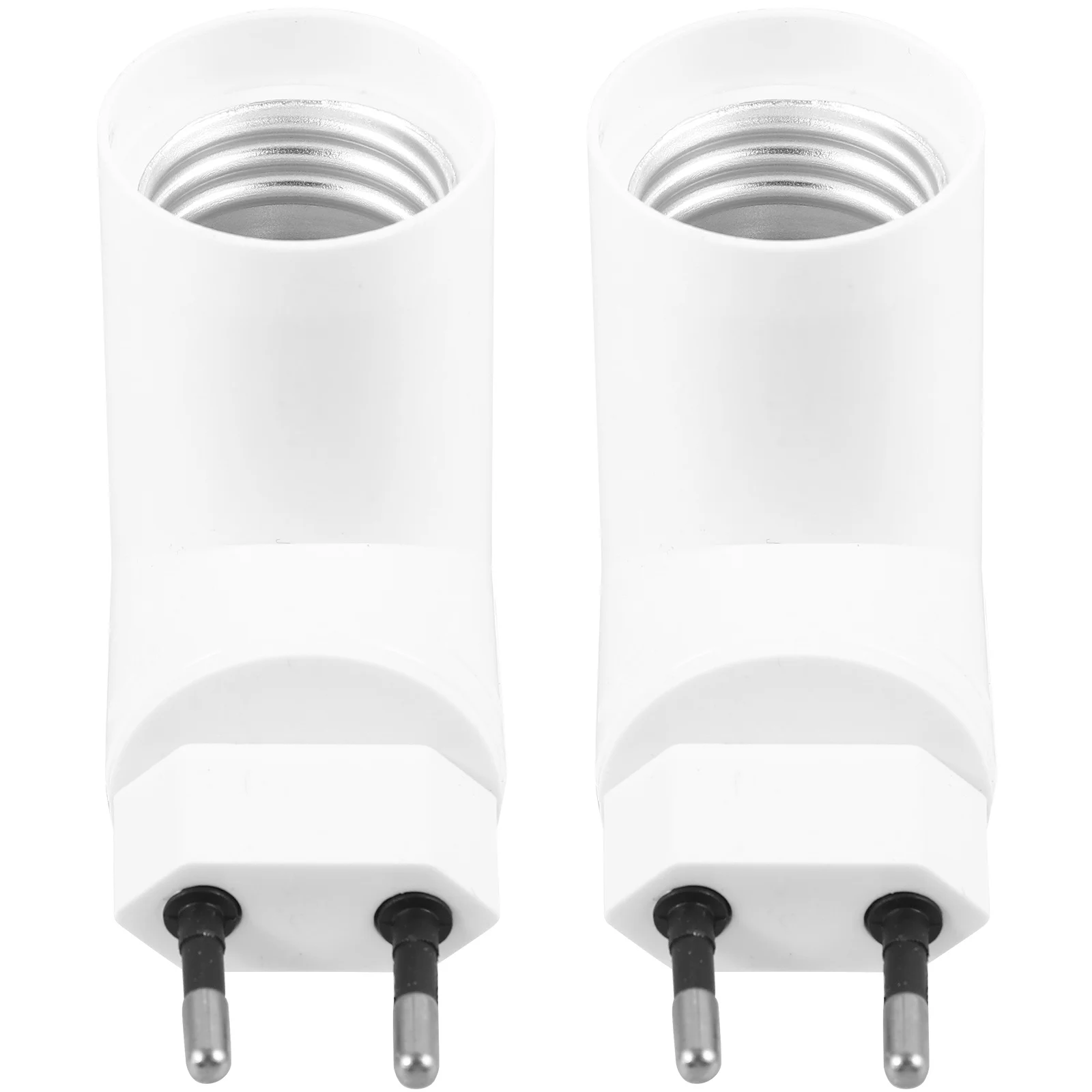 

2Pcs Light Socket Adapter E27 Plug in Light Bulb Converter Outlet for Garage Workshop Barn Lighting Bulbs Socket