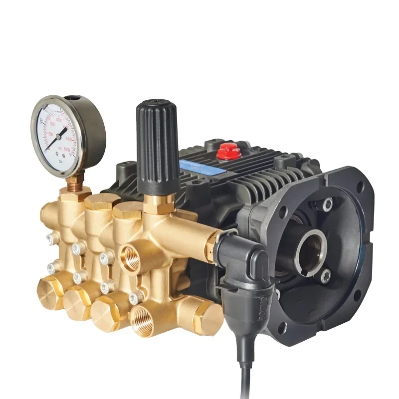 Brass Triplex Plunger Pump KBML-F3 High Pressure Piston Pump 80-250Bar 8-19LPM with Switch for Pressure Washer Washing Machine