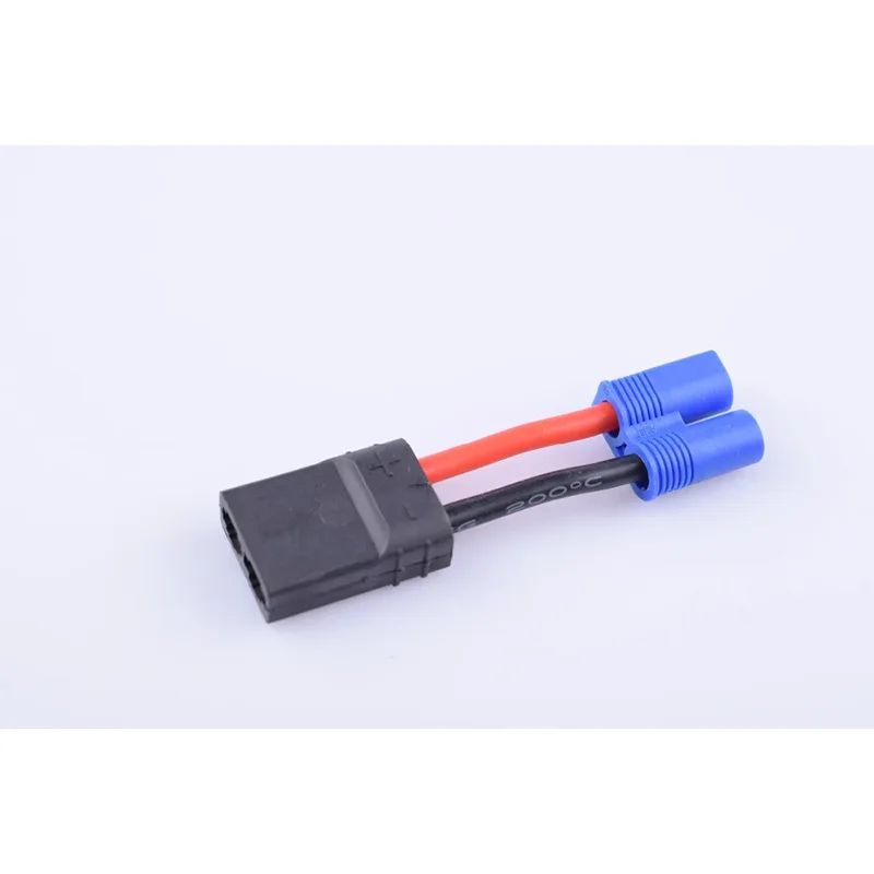 2 PCS Male EC3 Connector to Female MPX,TRX,T Plug,XT60,Tamiya,EC5 4CM Battery Charge Lead Adapter Cable