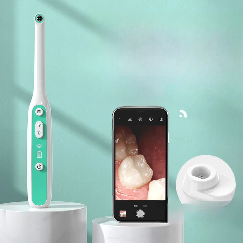 Home high-definition dental wireless WiFi dental mirror anti fog and all-in-one machine for dental observation, visible