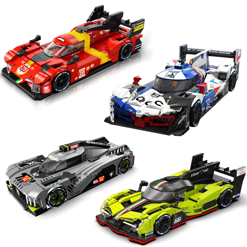 

В НАЛИЧИИ MOC Технические 9x8 гоночные строительные блоки SC63 MHybrid v8 автомобильные кирпичи сборка моделей игрушки для детей подарочный набор