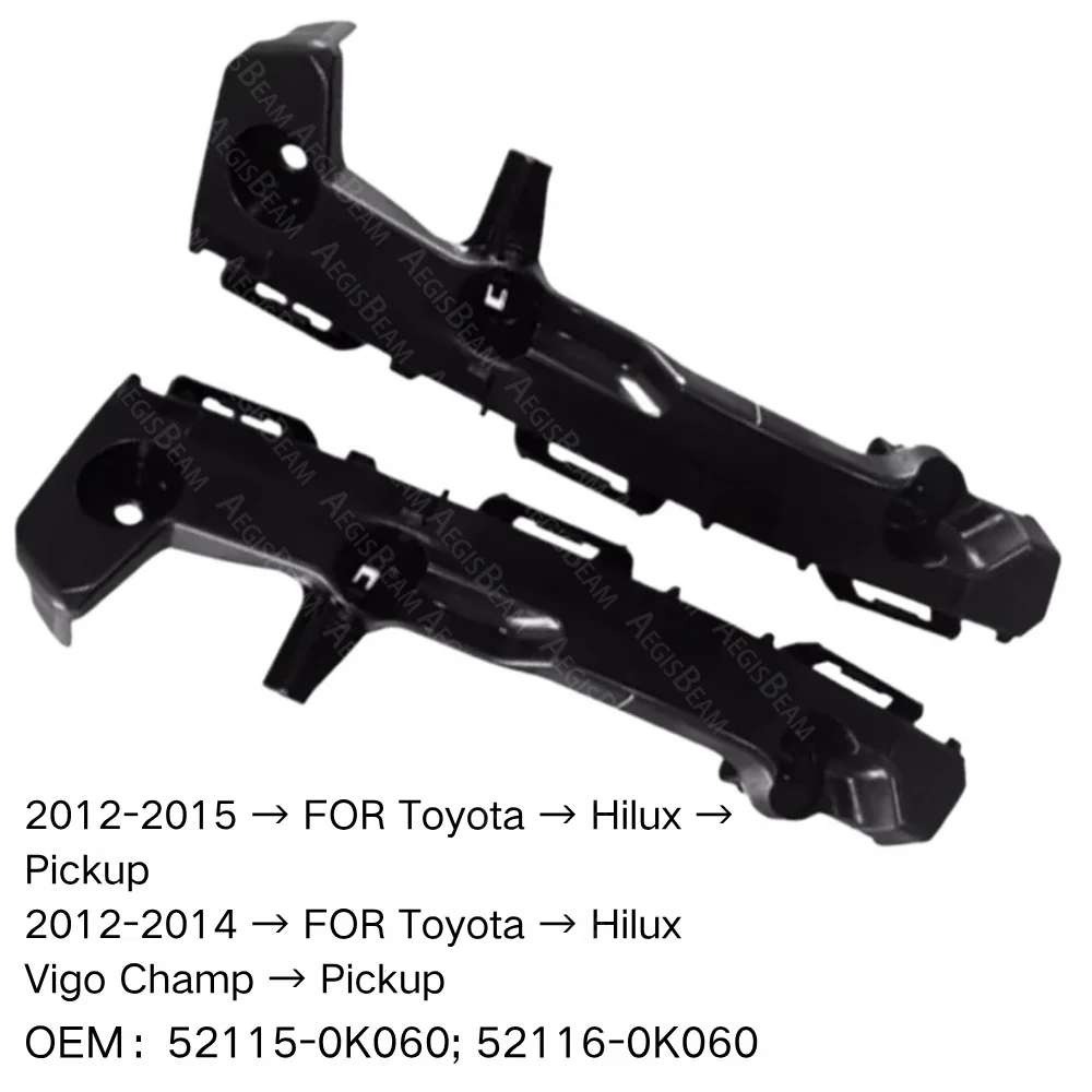 

Front Bumper Retainer Bracket Spacer Support FOR Toyota Hilux Vigo Champ Pickup 2012-2015 52115-0K060 52116-0K060 Accessories