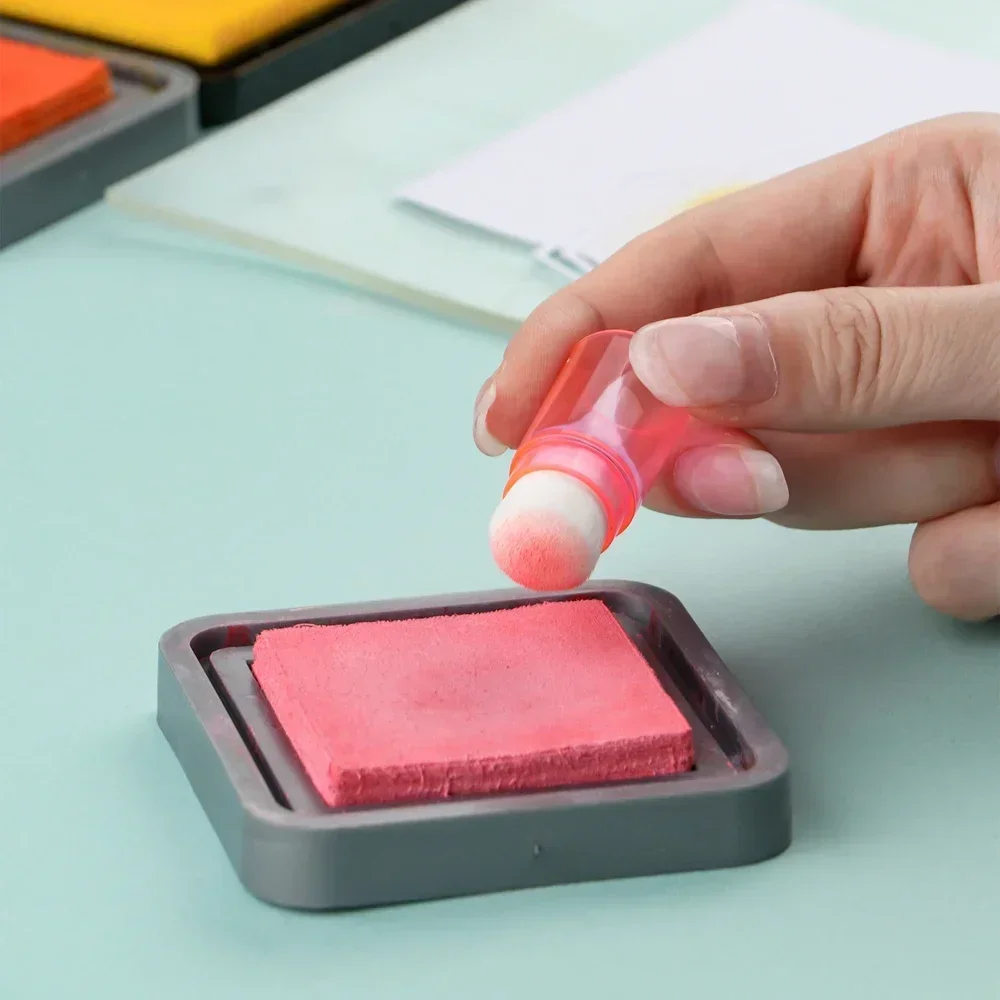 8 قطعة/المجموعة/مجموعة فرش خلاط صغيرة قابلة للتكديس أداة مزج الحبر ذات شعيرات ناعمة لصنع البطاقات والرسم لسهولة #1