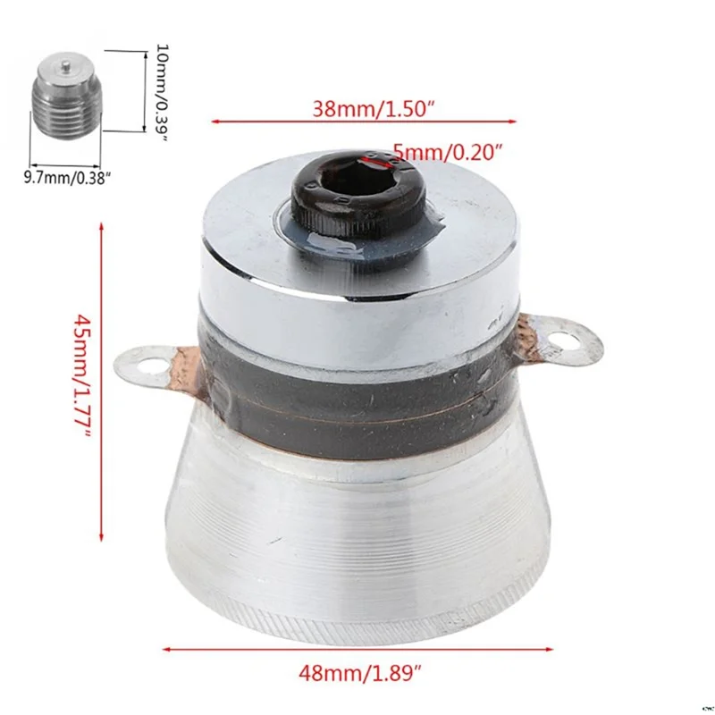 Pembersih Transduser Pembersih Piezoelektrik Ultrasonik 60W 40KHz Baru Kinerja Tinggi