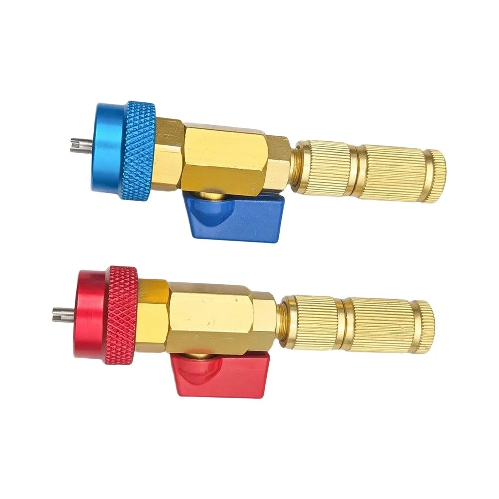 For Cooling Medium Replacement Red And Blue Valve Core Tool Valve Color-coded Design Thickened Cast Brass For Cooling