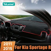 Para Kia Sportage R 3rd 2011 2012 2013 2014 2015 LHD alfombrillas para salpicadero de coche evitar almohadillas de luz funda Anti-UV alfombras Accesorios