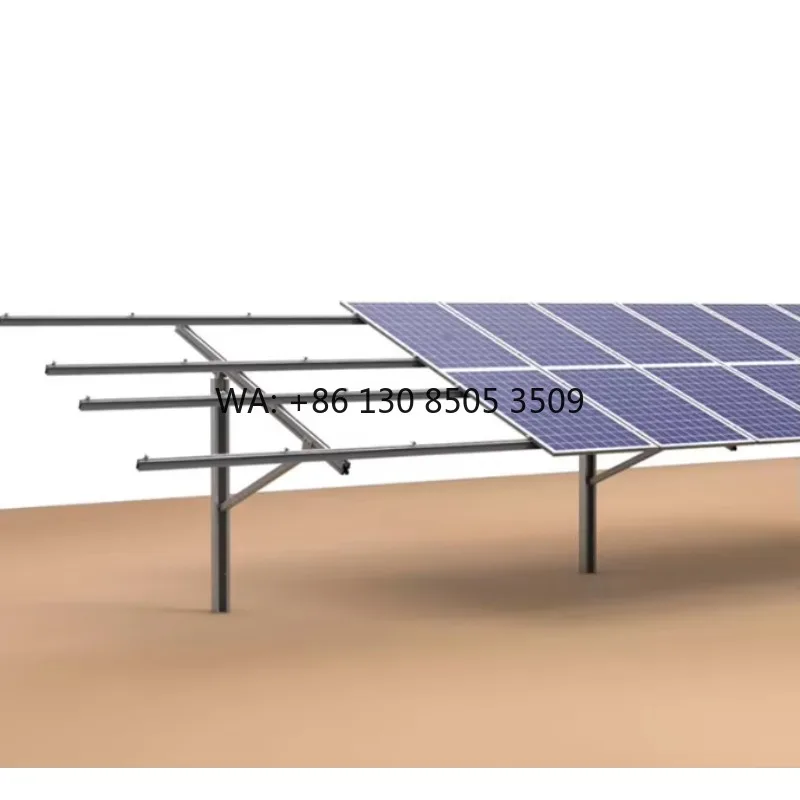 Steel PV Ground Roof Farm Fence Pole Racks Frame Structure Solar Panel Mounting Bracket