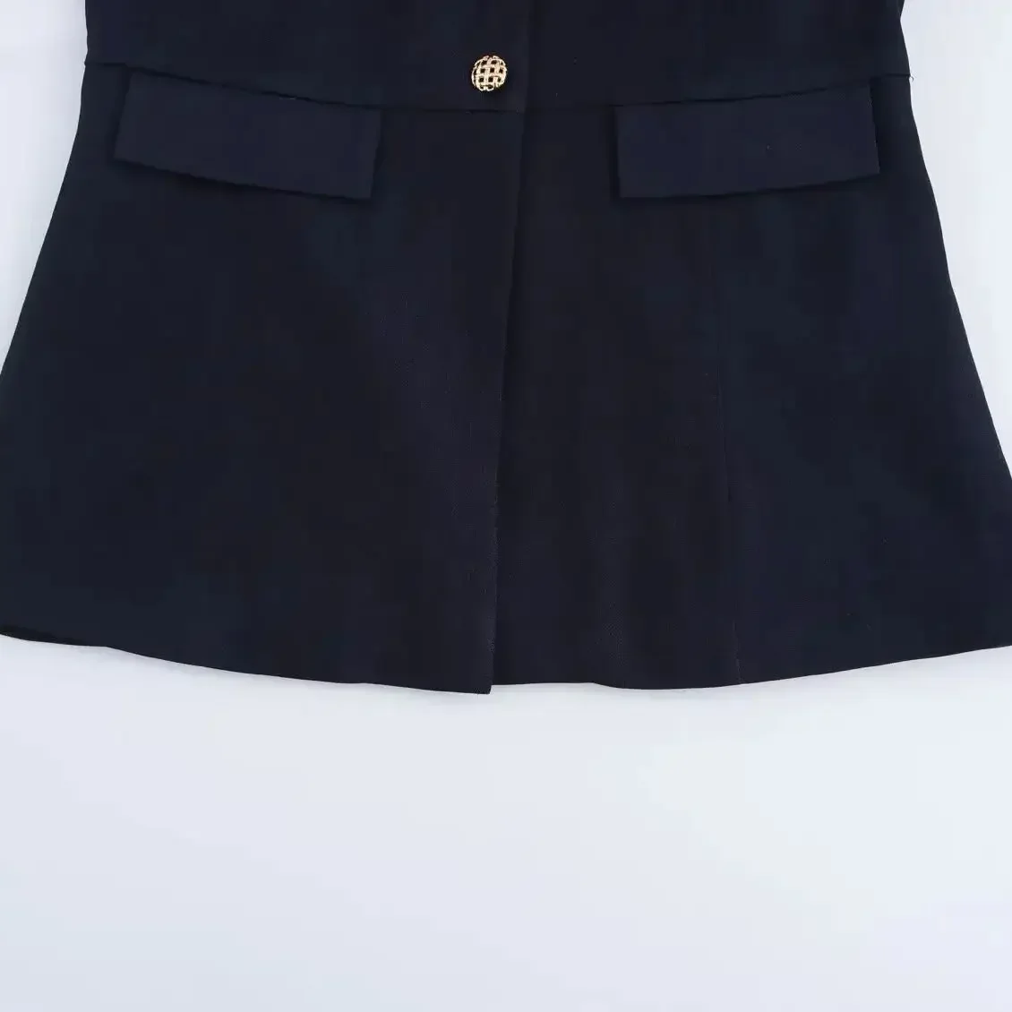 المرأة الأنيقة الفرنسية الصلبة الحلل المرأة بدلة معطف جولة الرقبة نمط جديد في سترة للنساء الملابس ملابس خارجية 2407594 #5