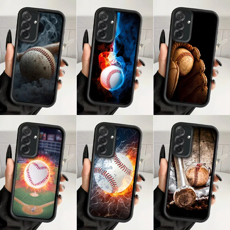 Baseball Sport Shockproof Phone Case For Samsung A13 A14 A15 A16 A17 A33 A34 A35 A36 A37 A53 A54 A55 A56 A57 A23 A24 A25 A26 A27
