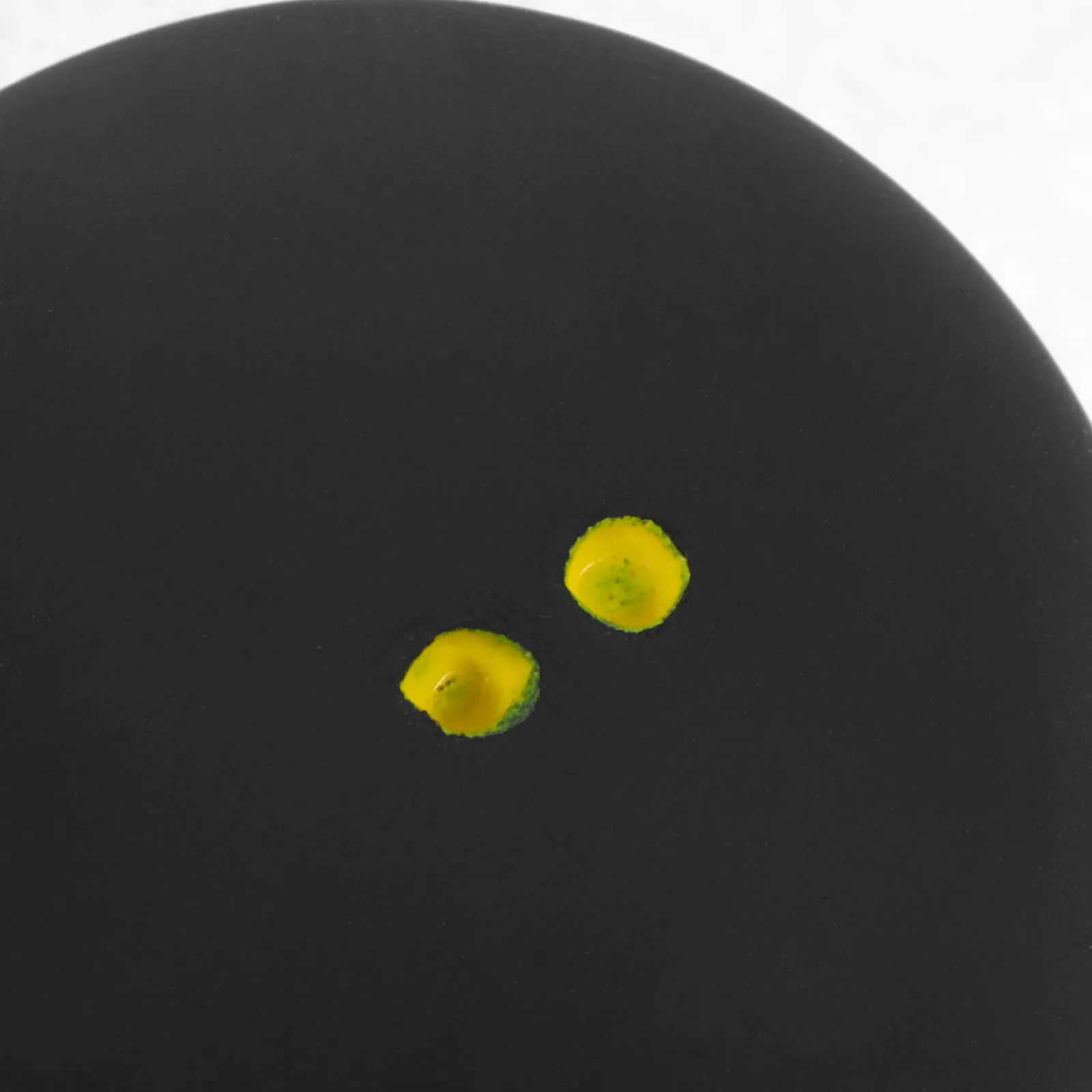 Rubber Bounce Ball Elastic Reaction Training Ball for Indoor Outdoor Practice Compact Double Yellow Dots