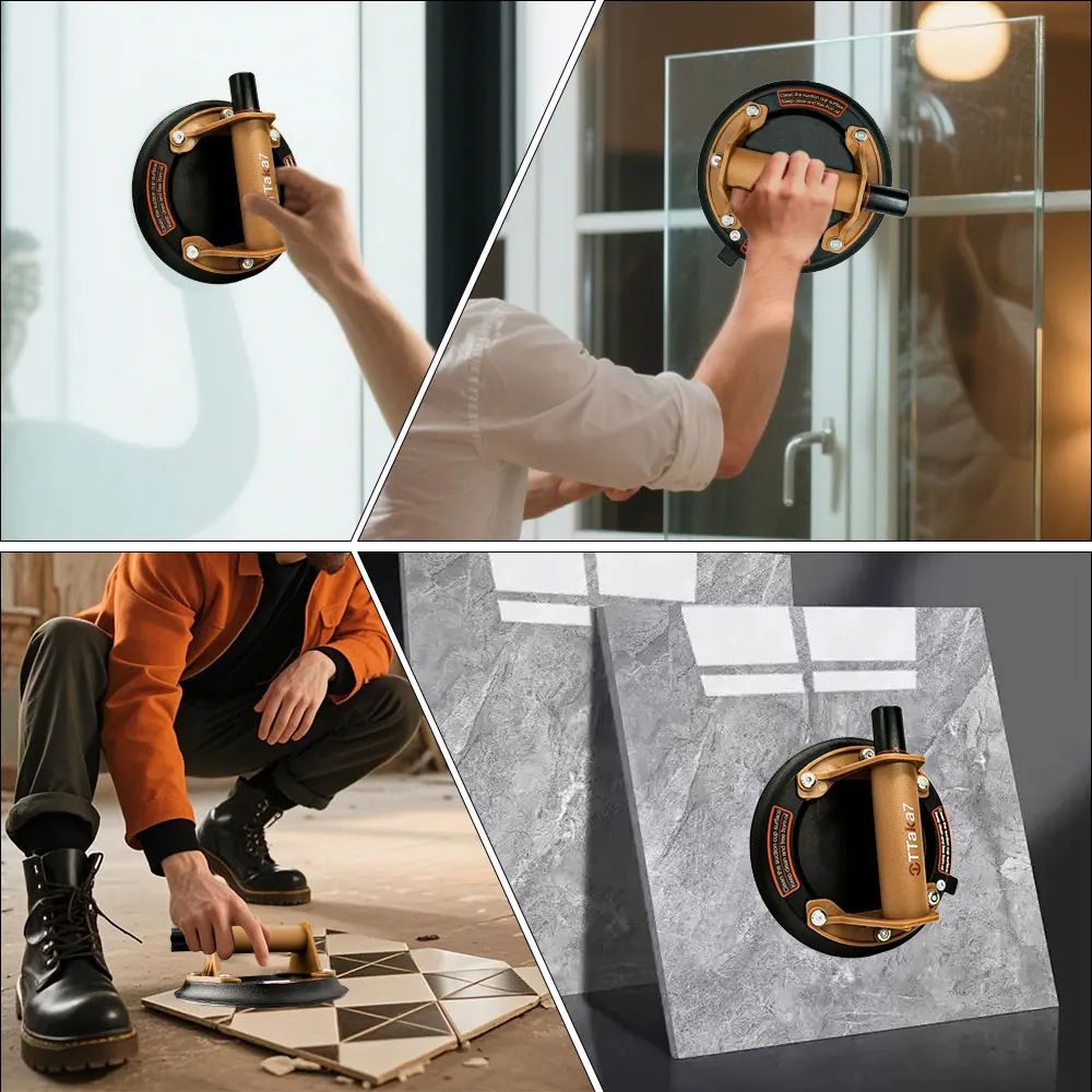 Vacuum Suction Cup 200kg Loading Capacity Industrial Grade /Granite/Tile/Window Hand Pump Sucker Lifted Handling Tools