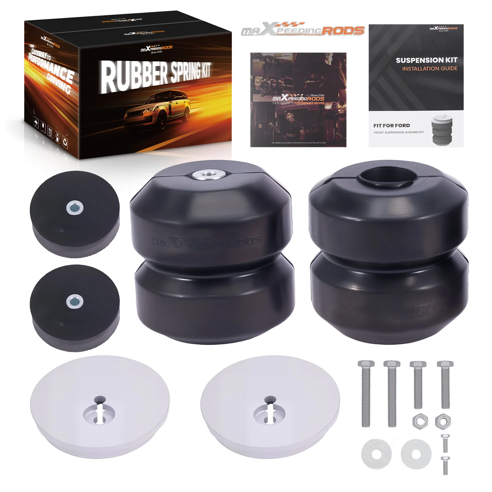 

Front Air Suspension Helper Spring Kit For Ford F350 Super Duty Cab & Chassis 2WD 2005-2026
