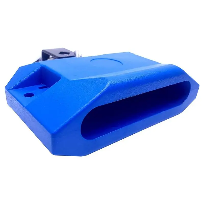ABME New Jam Drum Block Latin Percussion Musical Instrument Plastic with 3 Sided Mount Medium Pitch (Blue)