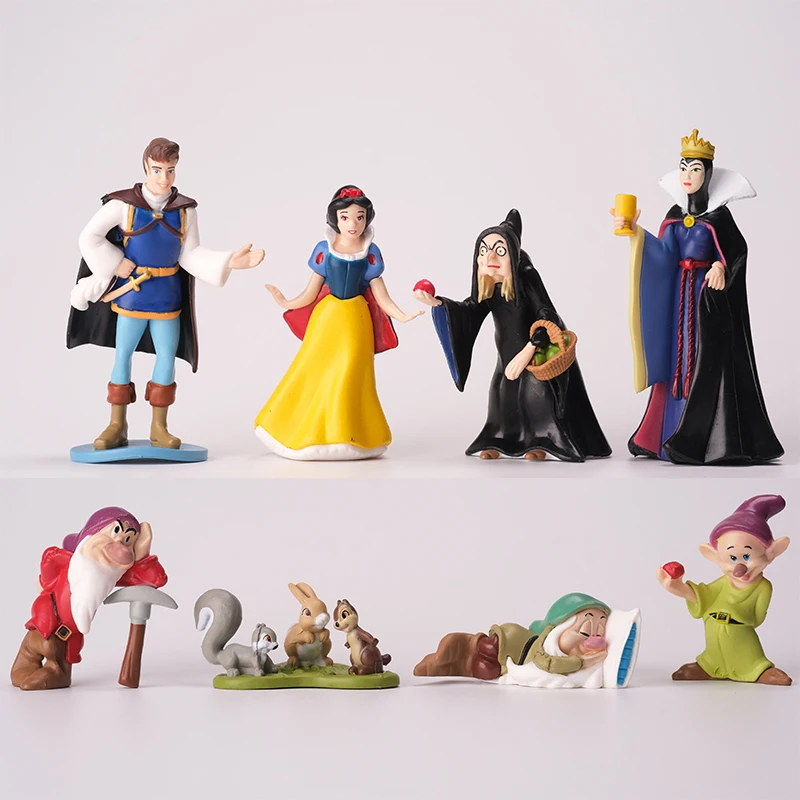 

Snow White Blind Box Toy Figurines Of Dwarfs And Witch Desktop Ornaments Hand Models Collectible Figurines Cake Decoration Gifts