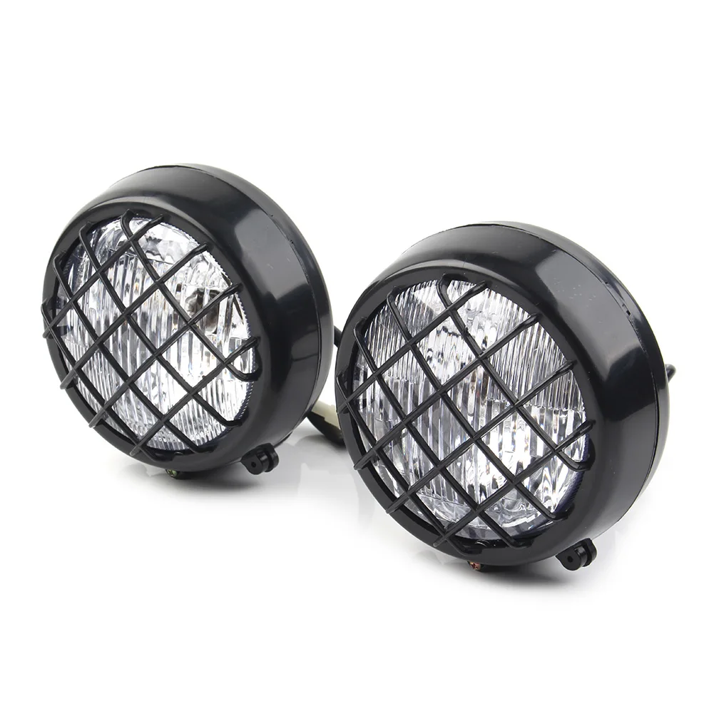 2PCS Front Head Light Lamp Headlight For Quad Dirt Bike ATV Dune Buggy 70/110/125/150/150cc 4 Wheeler for Yamaha Banshee 87-2006